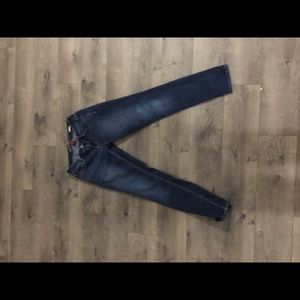 Dark wash jeans size five(short).